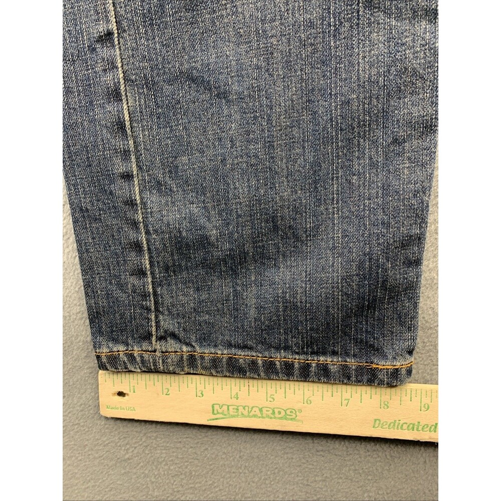 Levi's 505 Denim Jeans Men's Regular Fit Size 38X30 Blue Stretch Dark Wash - Picture 10 of 16